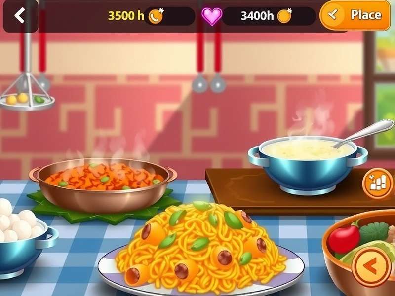 Quick Biryani Ace gameplay screenshot showing biryani preparation
